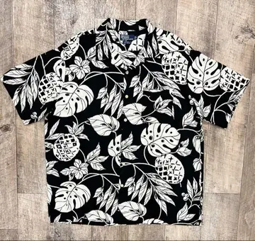 90'S RALPH LAUREN 반팔 오픈 칼라 셔츠 레어