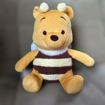 곰돌이 푸 빨간 볼 슈퍼 라지 봉제 인형 꿀벌 ver 택 포함 새상품