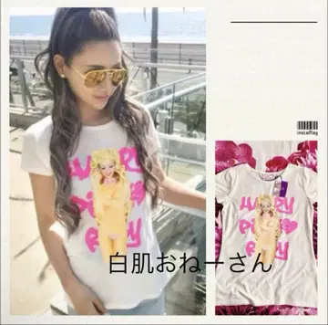 Rady 해피 핑크 쨩 티셔츠 화이트