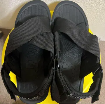 SHAKA 블랙 스포츠 샌들 25cm 통굽 샌들