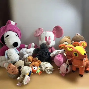 스누피 봉제 인형 세트 디즈니