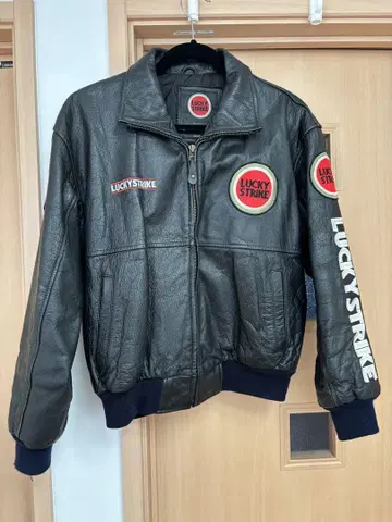 럭키 스트라이크 가죽 자켓 90's
