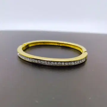 [새상품급] SWAROVSKI 큐빅 뱅글 골드