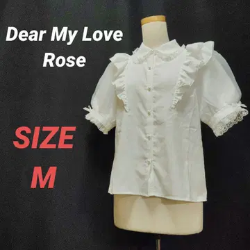 Dear My Love Rose 디어마이러브 프릴 블라우스 화이트 M