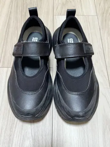 CONVERSE 블랙 멜리 제인 US4 JP23.0