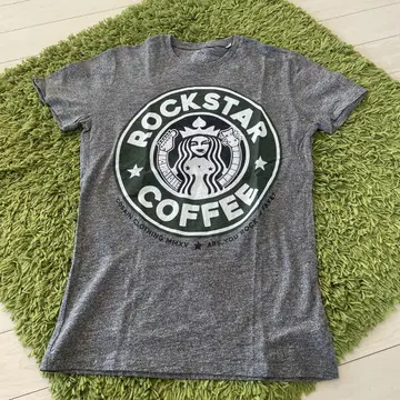 ROCKSTAR COFFEE 그레이 T셔츠