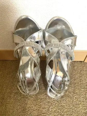 하이힐 펌프스 실버 힐 9cm