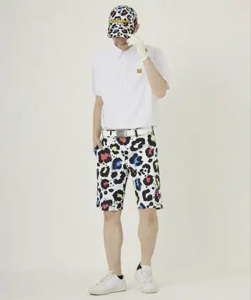 Loudmouth 숏 팬츠 네온 레오파드 M