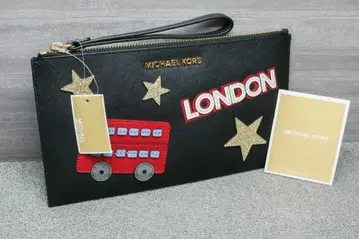 새상품 마이클코어스 클러치백 블랙 검정 LONDON 런던