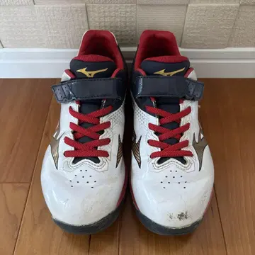 Mizuno 야구 신발 화이트/레드 21.5