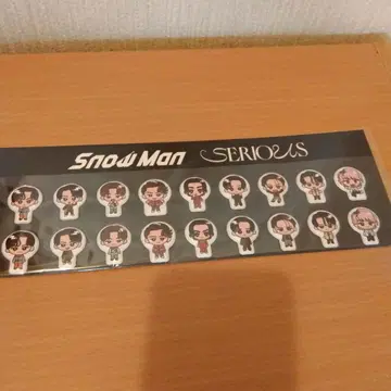 SnowMan SERIOUS 초회반 A 특전 스노푸쿠 씰