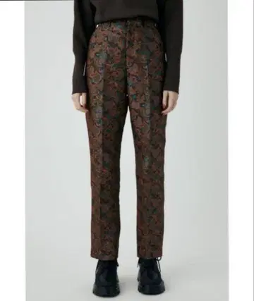 MOUSSY HW JACQUARD 트라우저 팬츠