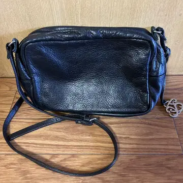 주케로필라토 숄더백 천연 가죽 BLACK