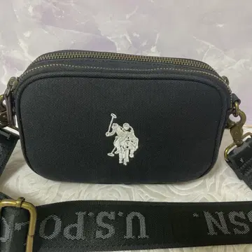 U.S.POLO.ASSN 미니 숄더백 로고 숄더 블랙