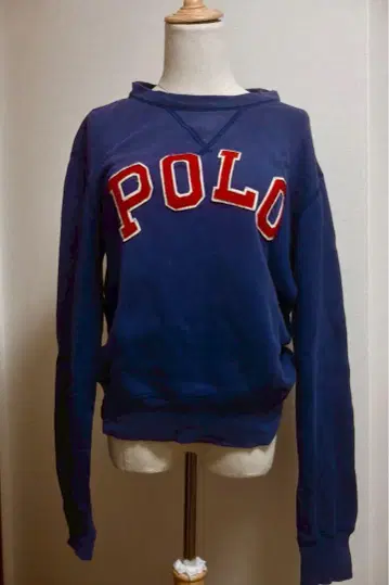 Polo 자수 로고 네이비 맨투맨