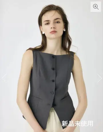 moussy BOAT NECK 베스트 그레이 미사용 새상품 이번 시즌