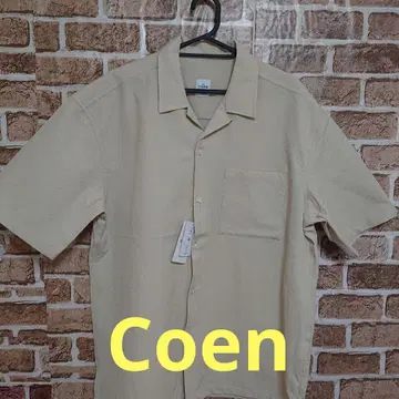 coen 빈티지 스타일 엠보싱 셔츠