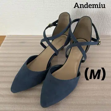 Andemiu 세트 백 크로스 펌프스 M 사이즈 블루 계열