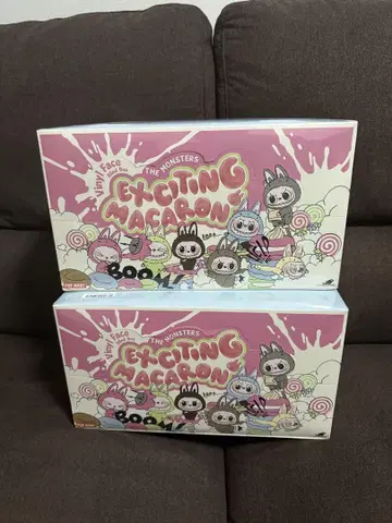 POPMART LABUBU THE MONSTERS 마카롱 봉제 인형