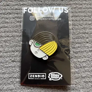 노리쿤 핀즈 GRAPEBRAIN ZENDIO 핀 배지