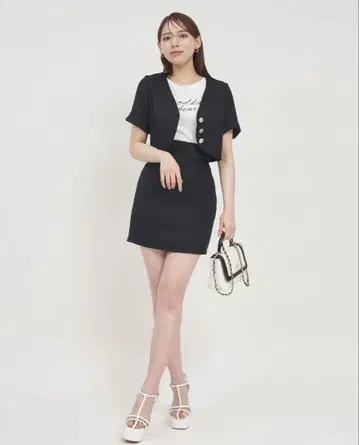 로얄 파티 ROYAL PARTY 반팔 스커트