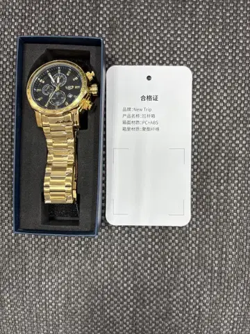 New Trip PC-AB5 골드 손목시계