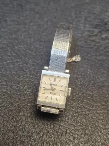 [ TM016 ] RADO 수동 와인딩 시계 실버 스퀘어형