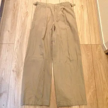 POTTERY Semi-Wide One Tuck Pants khaki