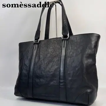 컨디션 최상 소메스사돌 현행 트로트 토트백 숄더 가죽 A4 가능 블랙