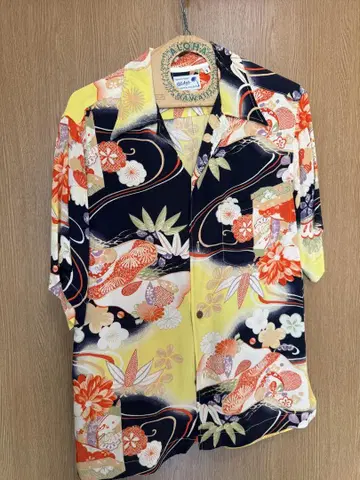 SUN SURF KIMONO DESIGN 일본풍 패턴 알로하 셔츠