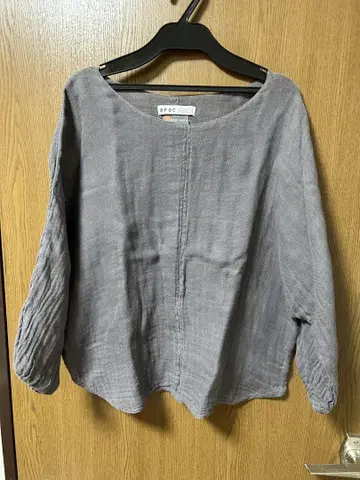 [새상품급] BPQC 오분 소매 린넨풍 상의
