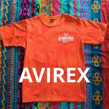 AVIREX FUTURE COMMAND 티셔츠 M 사이즈 오렌지