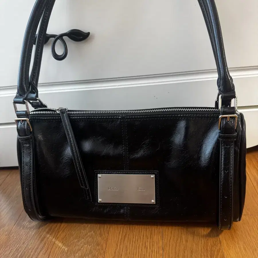MATIN KIM | 마뗑킴 Matin Kim Buckle Strap Shoulder Bag Black