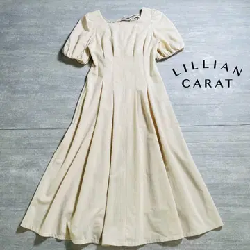 LILLIAN CARAT 백산 퍼프 슬리브 원피스