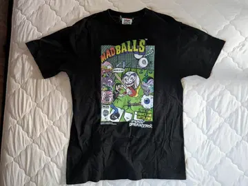펑크 드렁커스 반팔 T셔츠 L XL 블랙 MAD BALLS
