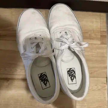 VANS 화이트 스니커즈 로우컷 28cm
