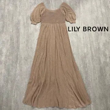 Lily Brown 드로스트 포인트 니트 원피스