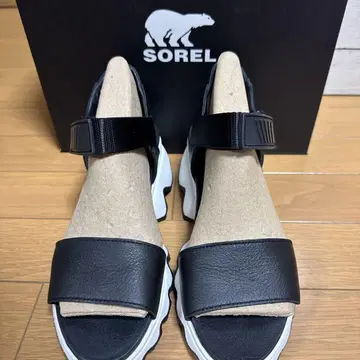 SOREL 스포츠 샌들 USA 8 25cm 블랙/레드