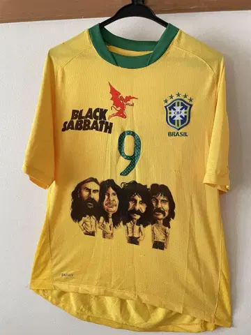 블랙 사바스 오지 티셔츠 브라질 대표팀 스타일 black sabbath