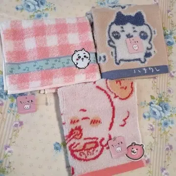 치이카와 (먼작귀) 타월 손수건 3장 세트