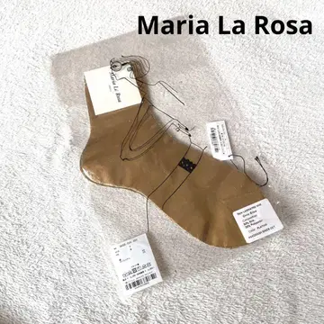 새상품*Maria La Rosa*양말*삭스*골드*메탈릭*실크