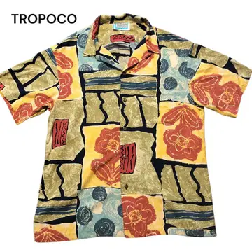 TROPOCO HAWAII USA제 아트 패턴 셔츠