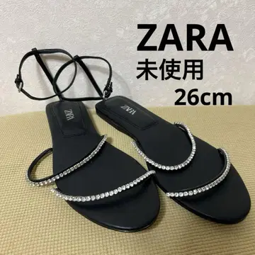 ZARA 미사용 블랙 스톤 부착 39 24A427
