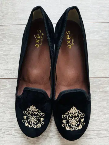 axes femme 블랙 플랫슈즈