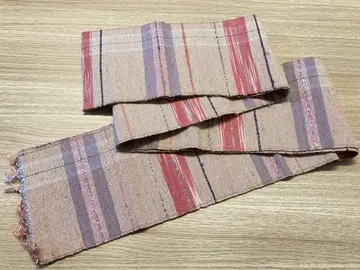 Os47 찢어진 직물 반폭 오비