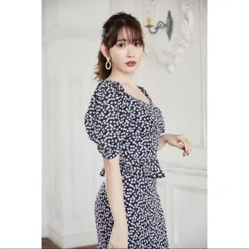 Herlipto 체리 패턴 투피스 M