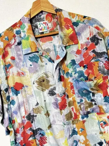 JAMS WORLD 멀티 컬러 알로하 XL 레이온 100 USA USED