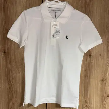 Calvin Klein Jeans 화이트 피케 셔츠 M