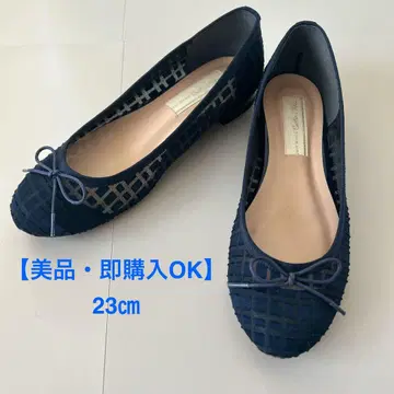 네이비 메쉬 플랫슈즈 23 cm