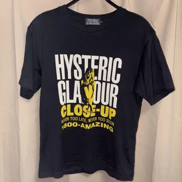 HYSTERIC GLAMOUR 그래픽 T셔츠 S 사이즈 블랙